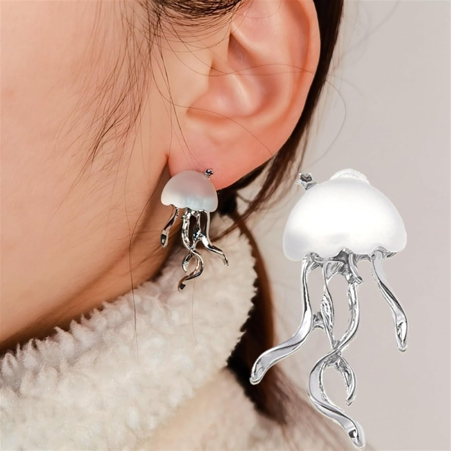 Jellyfish Stud Earrings