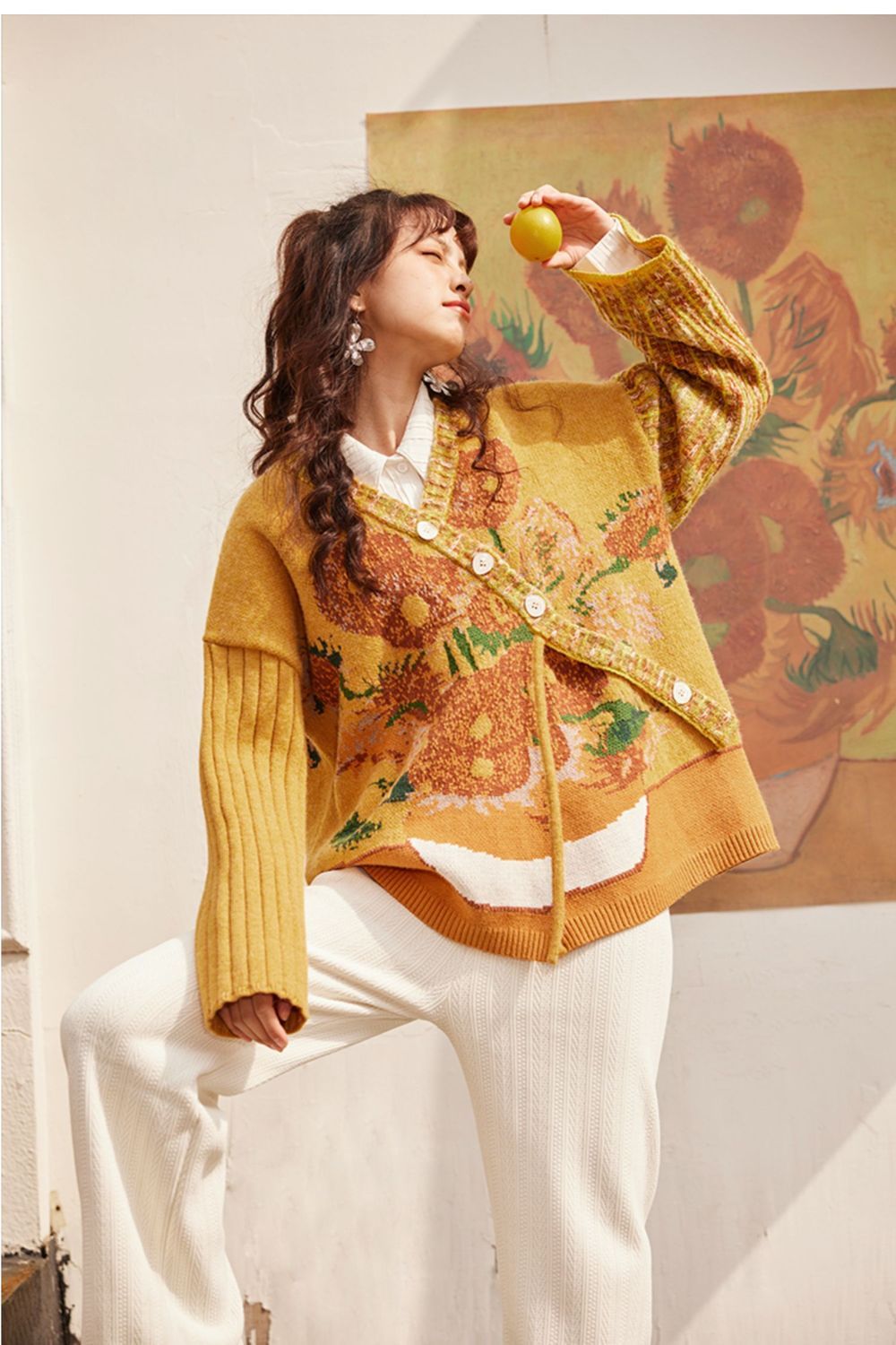 Van Gogh Boho Sweater