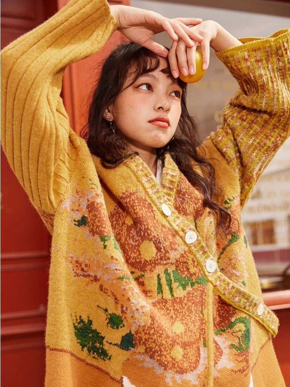 Van Gogh Boho Sweater