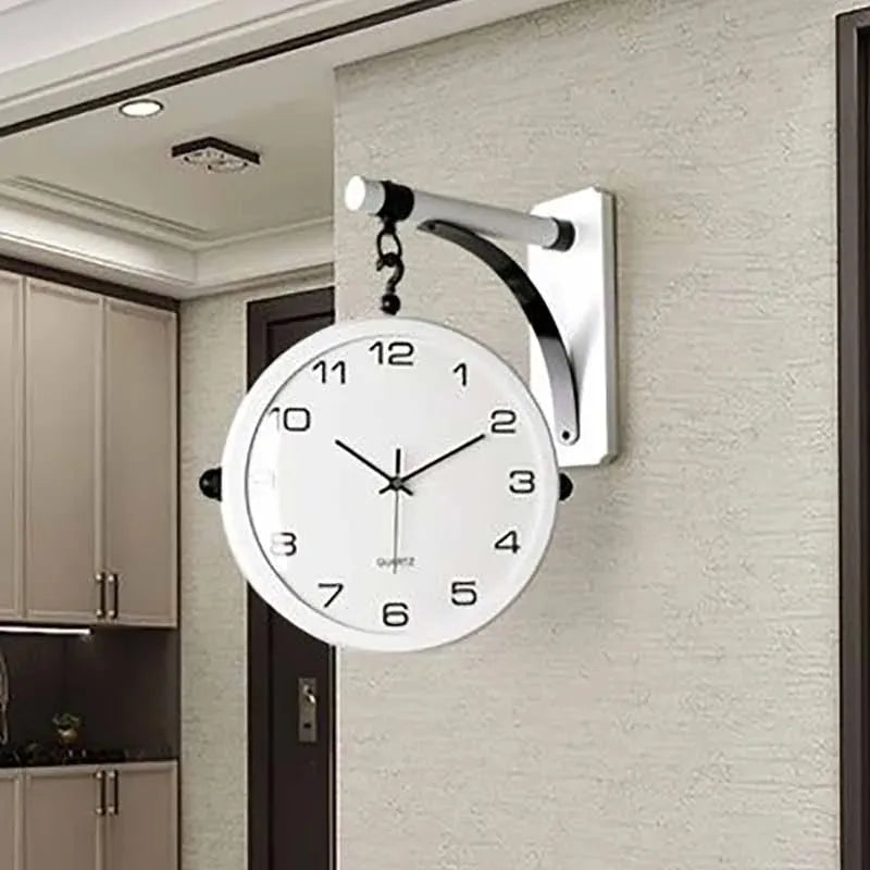 Modern Double Sided Wall Clock