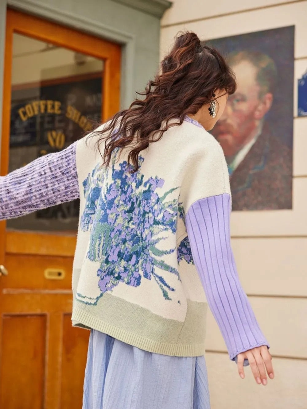 Van Gogh Boho Sweater