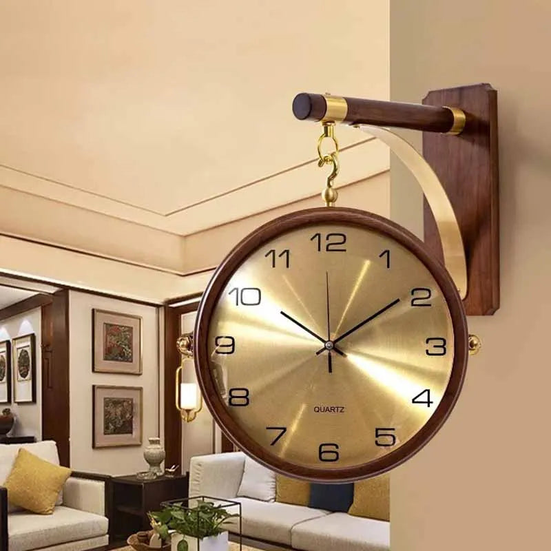 Modern Double Sided Wall Clock