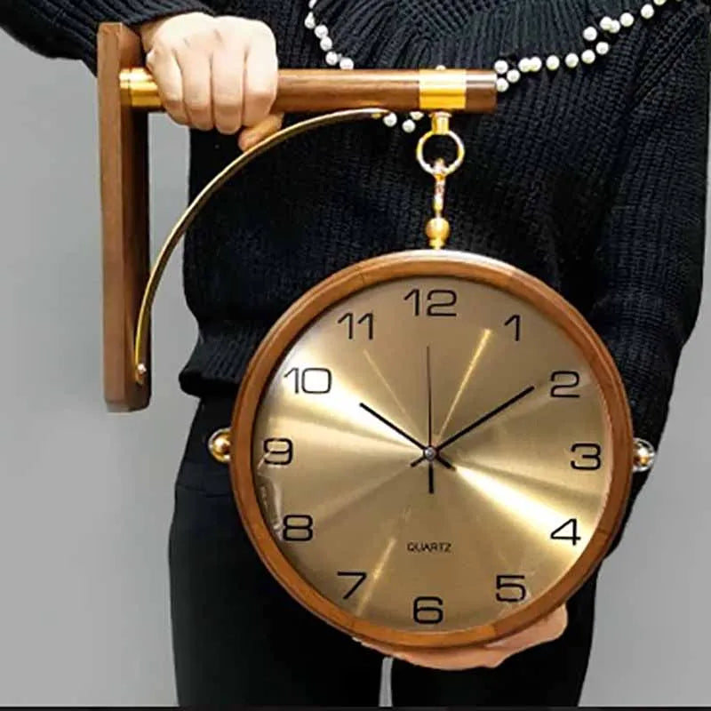 Modern Double Sided Wall Clock