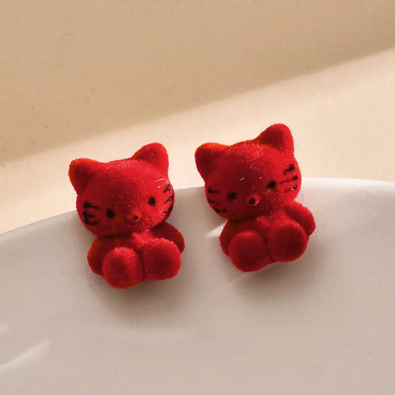 Plush Stud Earrings