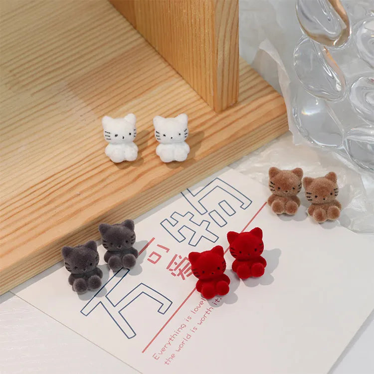 Plush Stud Earrings