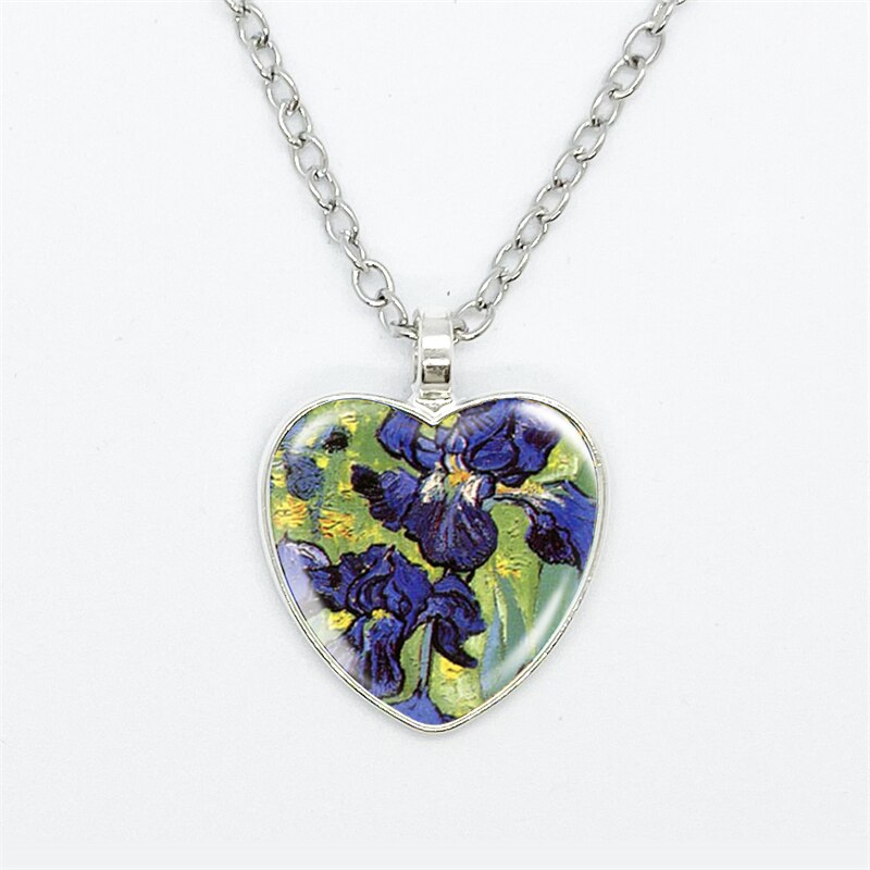 Van Gogh Art Heart Pendant