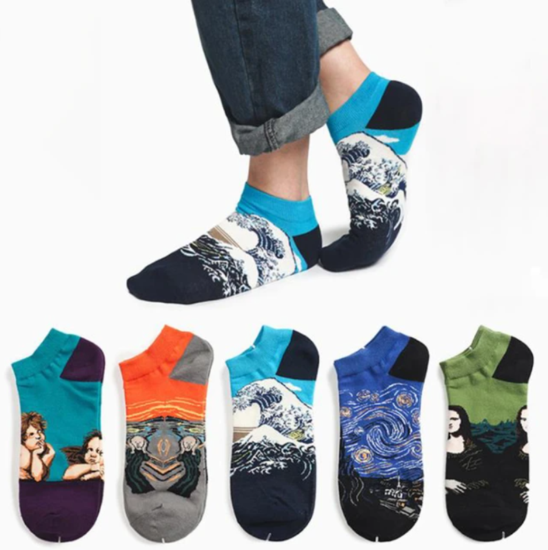 Famous Art Short Socks