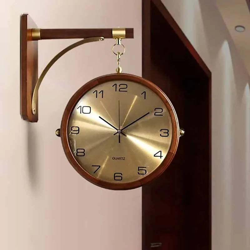 Modern Double Sided Wall Clock