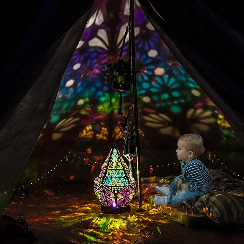 Colorful Bohemian Projector Lamp