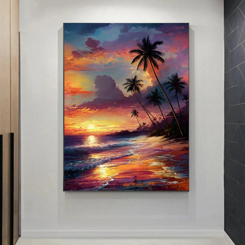 Sunset Over Tropical Beach