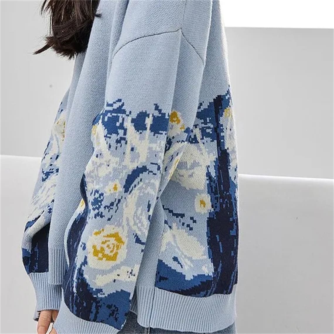 Van Gogh Starry Night Knitted Cardigan