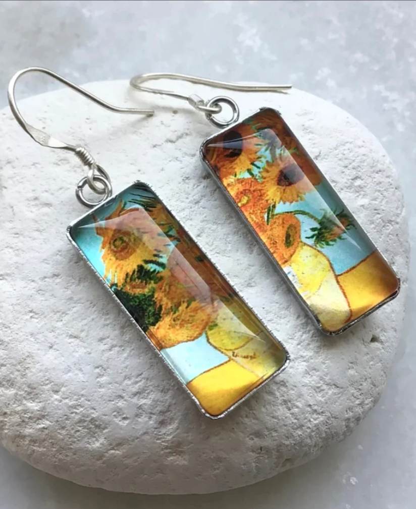 Van Gogh Artworks Glass Earrings