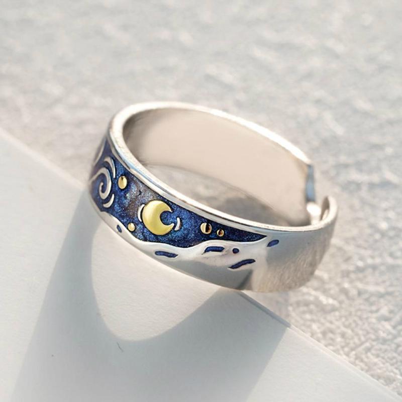 The Starry Night Couple Rings - Art Store