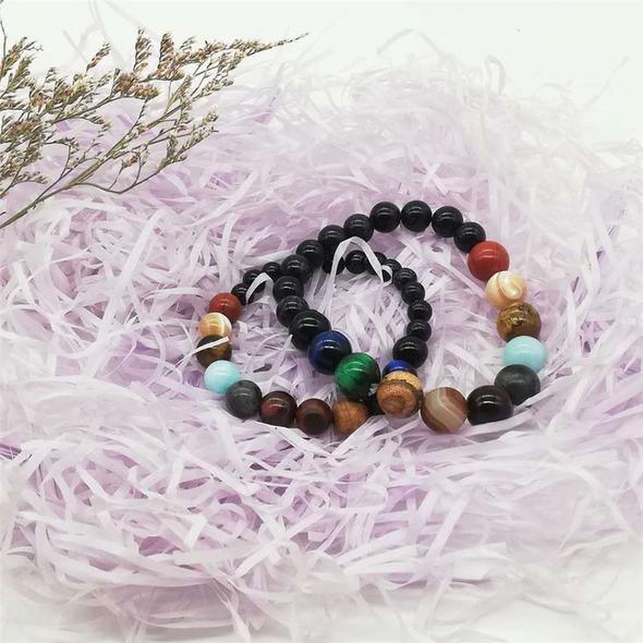 Natural Stone Solar System Chakra Bracelet - PAP Art Store