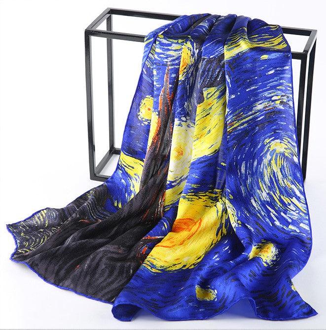 Famous Oil Paintings Inspired Silk Scarves - Art Store