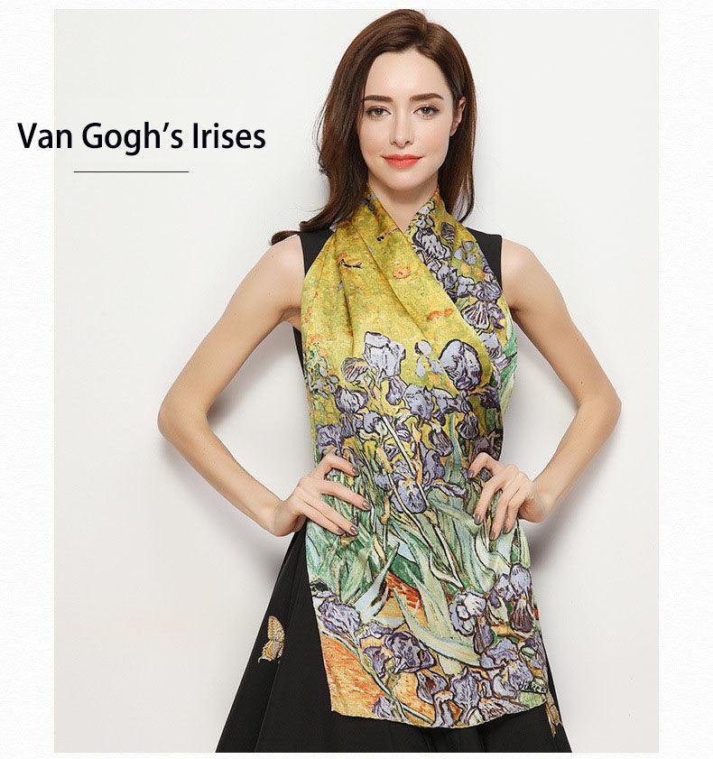 Famous Oil Paintings Inspired Silk Scarves - Art Store