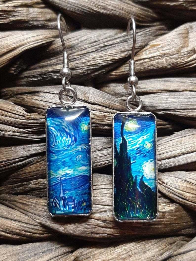 Van Gogh Artworks Glass Earrings - PAP Art Store