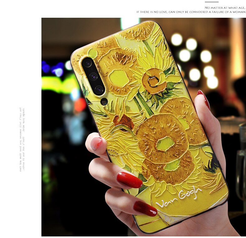 Embossed 3D Van Gogh Cases For Samsung (Latest)