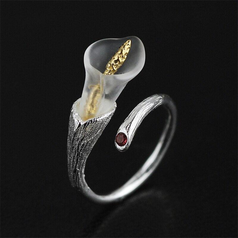 Calla Lily Flower Ring - PAP Art Store