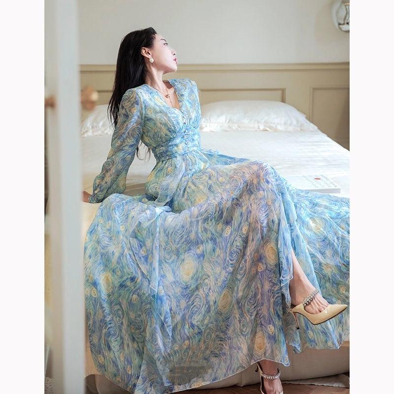 Starry Night Dreamy Long Dress - PAP Art Store