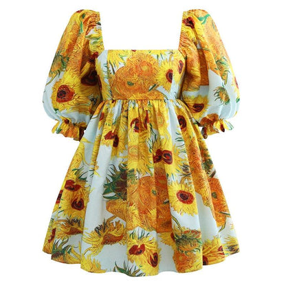 Van Gogh Artworks Puffy mini Dress - PAP Art Store