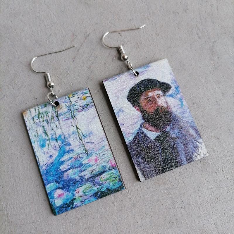 Gogh Wooden Earrings - PAP Art Store