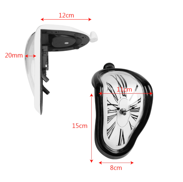 Novelty Dali Inspired Distorted Melting Wall Clock - Art Store