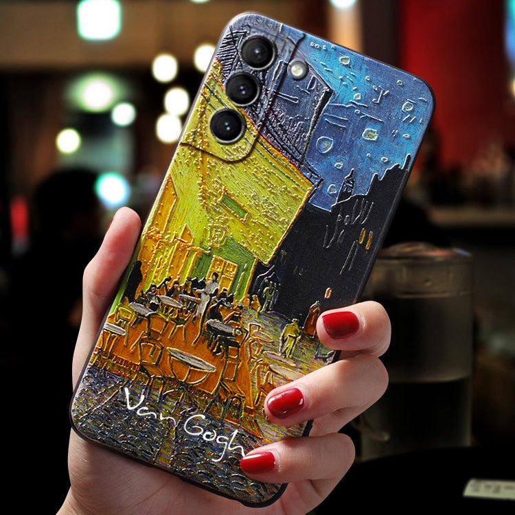 Embossed 3D Van Gogh Cases For Samsung (Latest)