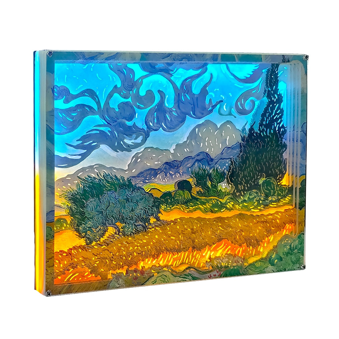 Gogh Artwork Night Lamp Frame