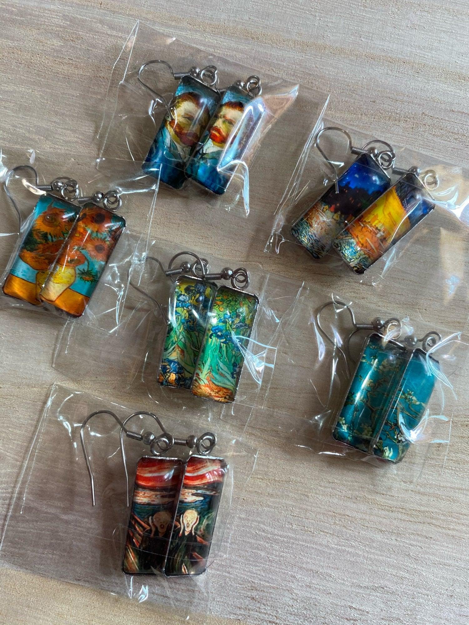 Van Gogh Artworks Glass Earrings - PAP Art Store