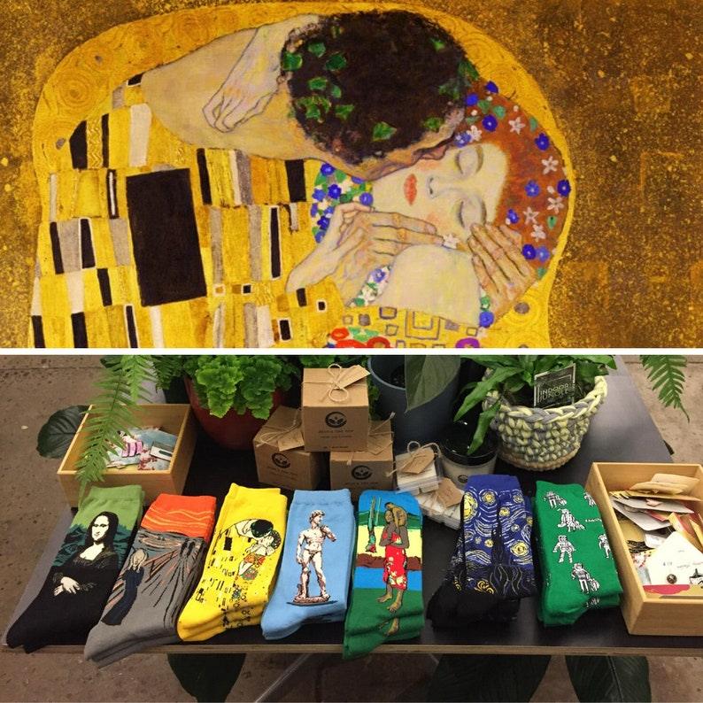 Novelty Retro Oil Paintings Art Socks 5 Pairs/Set - PAP Art Store