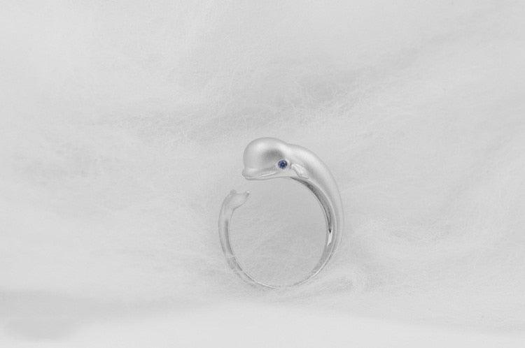 Baby Beluga Whale Ring - PAP Art Store