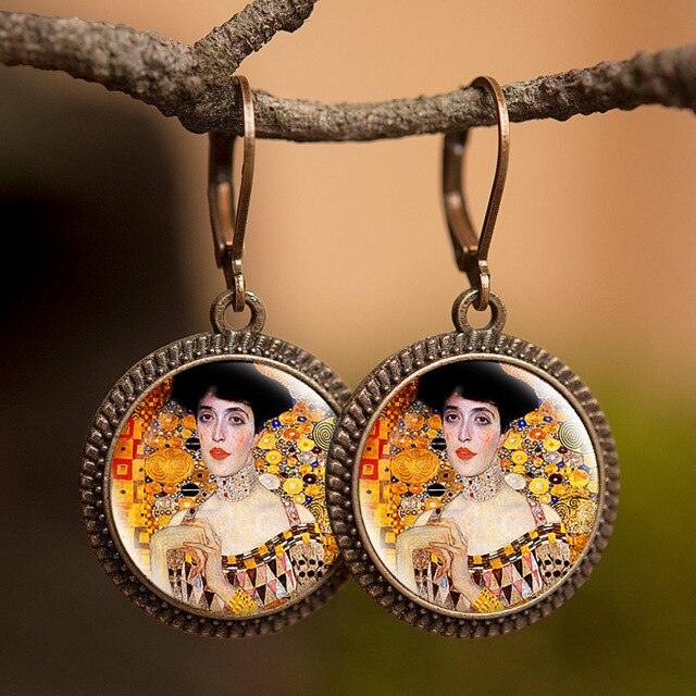 Famous Art Paintings Inspired round Earrings - Art Store