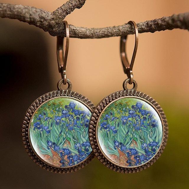 Famous Art Paintings Inspired round Earrings - Art Store