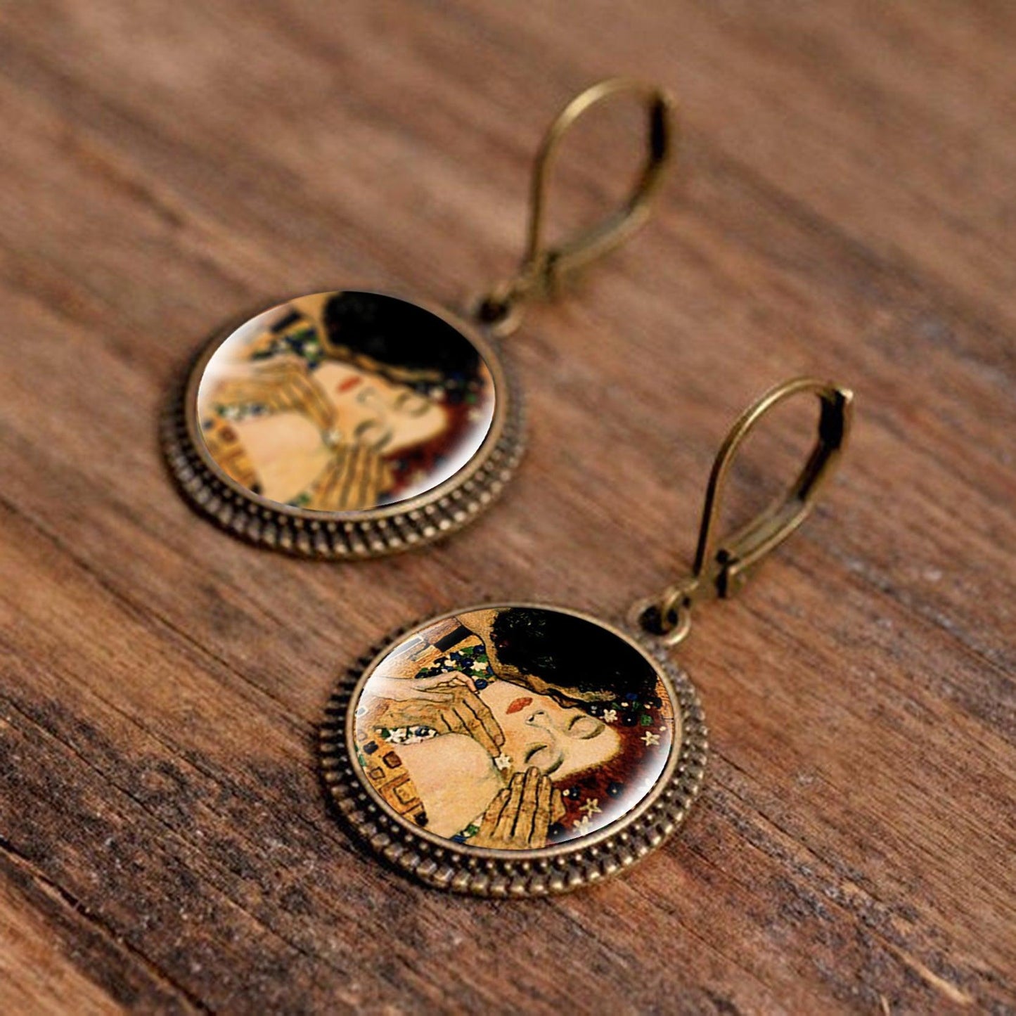 Famous Art Paintings Inspired round Earrings - Art Store