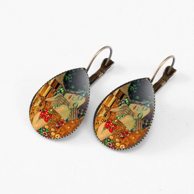 Klimt & Gogh Artworks Inspired Earrings - PAP Art Store