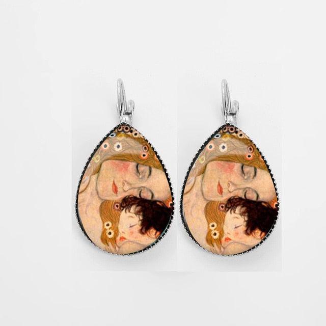 Klimt & Gogh Artworks Inspired Earrings - PAP Art Store