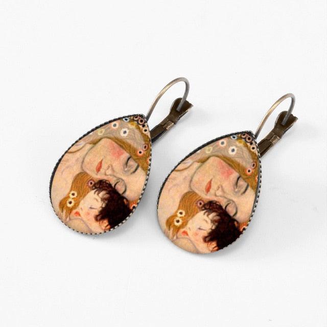 Klimt & Gogh Artworks Inspired Earrings - PAP Art Store