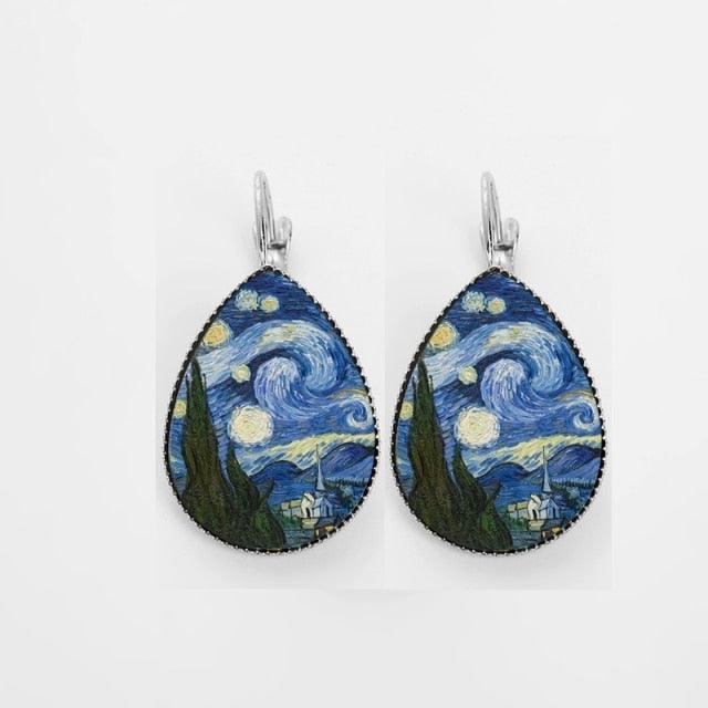 Klimt & Gogh Artworks Inspired Earrings - PAP Art Store