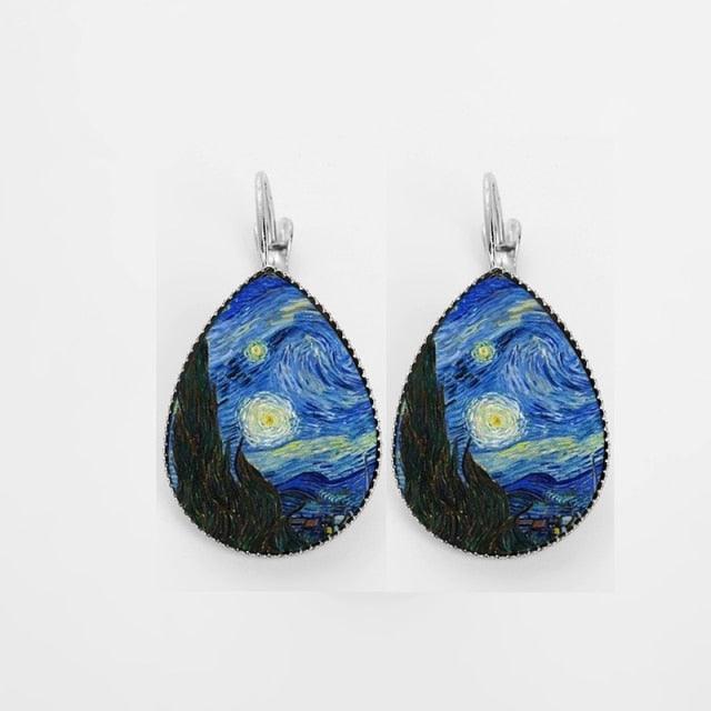 Klimt & Gogh Artworks Inspired Earrings - PAP Art Store