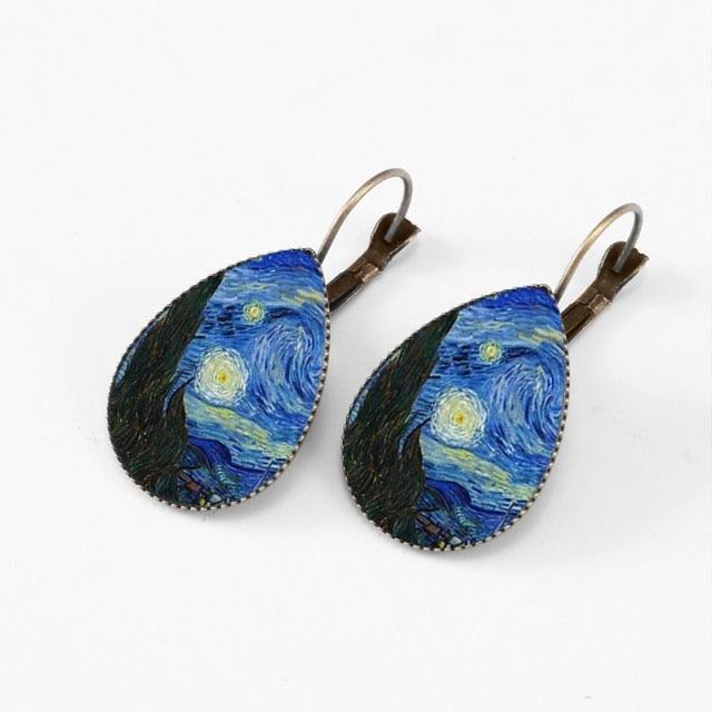 Klimt & Gogh Artworks Inspired Earrings - PAP Art Store