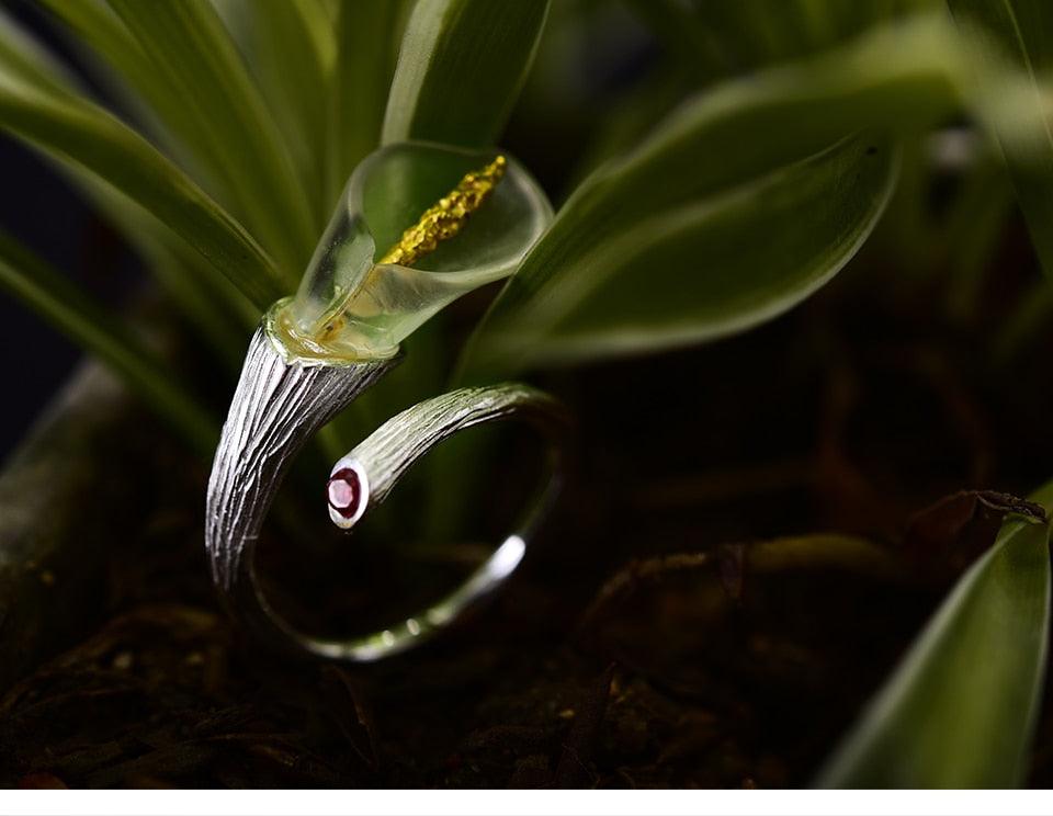 Calla Lily Flower Ring - PAP Art Store