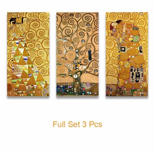 Gustav Klimt Artwork Panels Wall Art - PAP Art Store