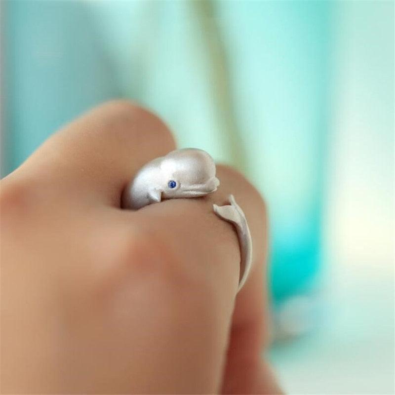 Baby Beluga Whale Ring - PAP Art Store