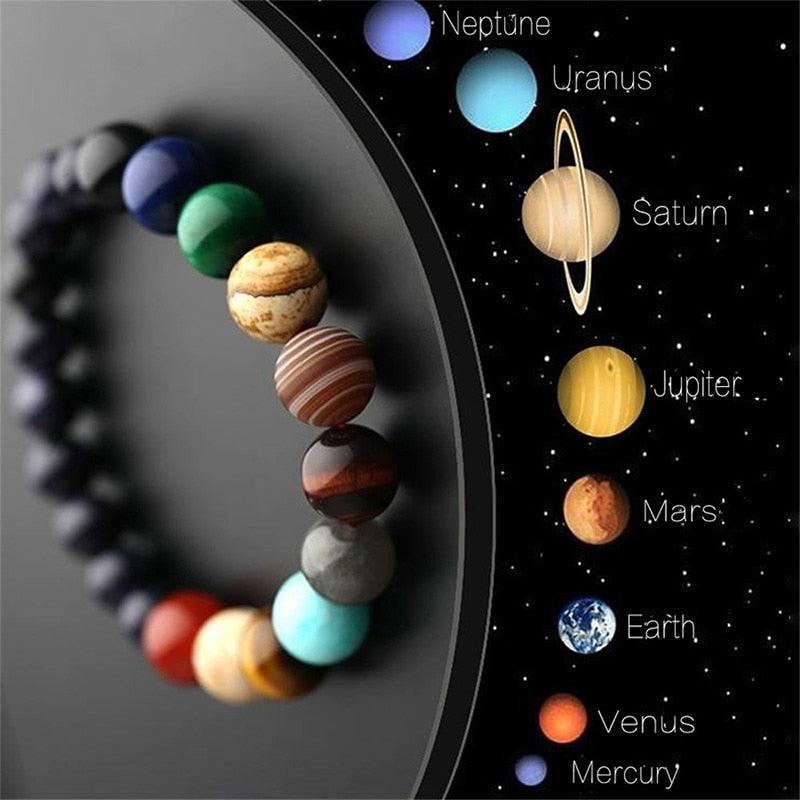 Natural Stone Solar System Chakra Bracelet - PAP Art Store