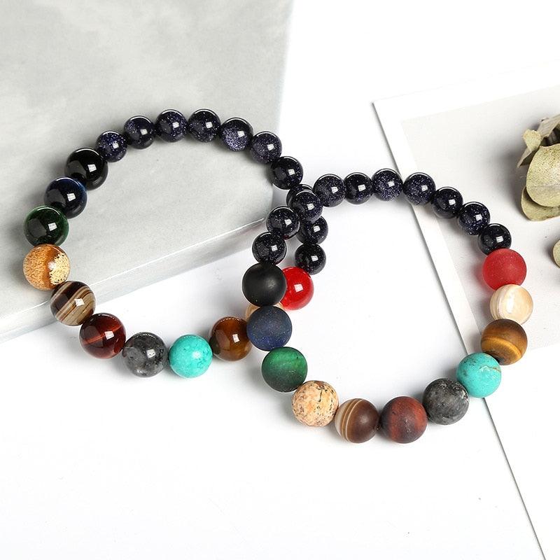 Natural Stone Solar System Chakra Bracelet - PAP Art Store