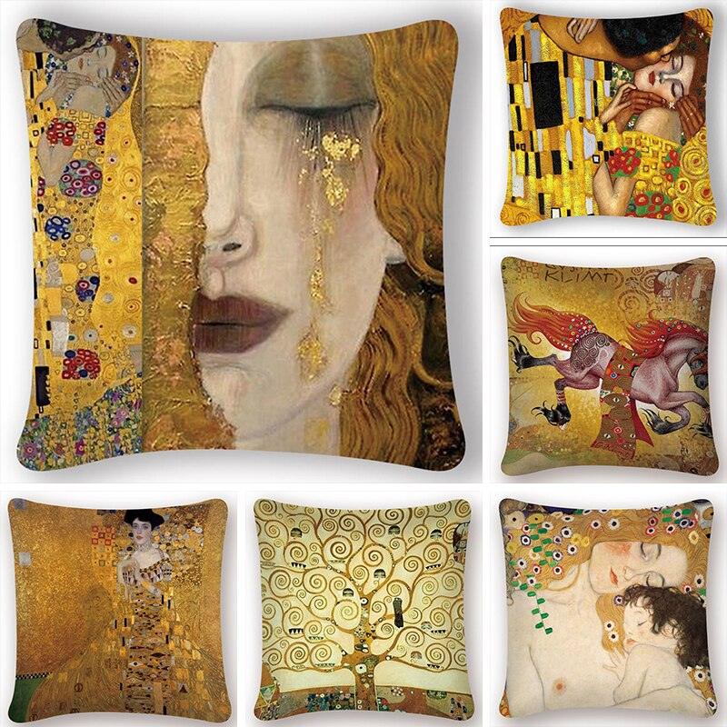 Gustav Klimt Decorative Pillowcases - PAP Art Store