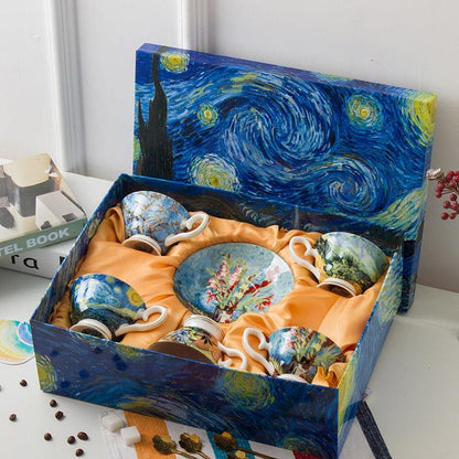 Van Gogh Series Coffee Set with Gift Box - Art Store