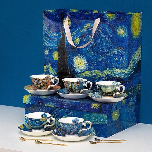 Van Gogh Series Coffee Set with Gift Box - Art Store