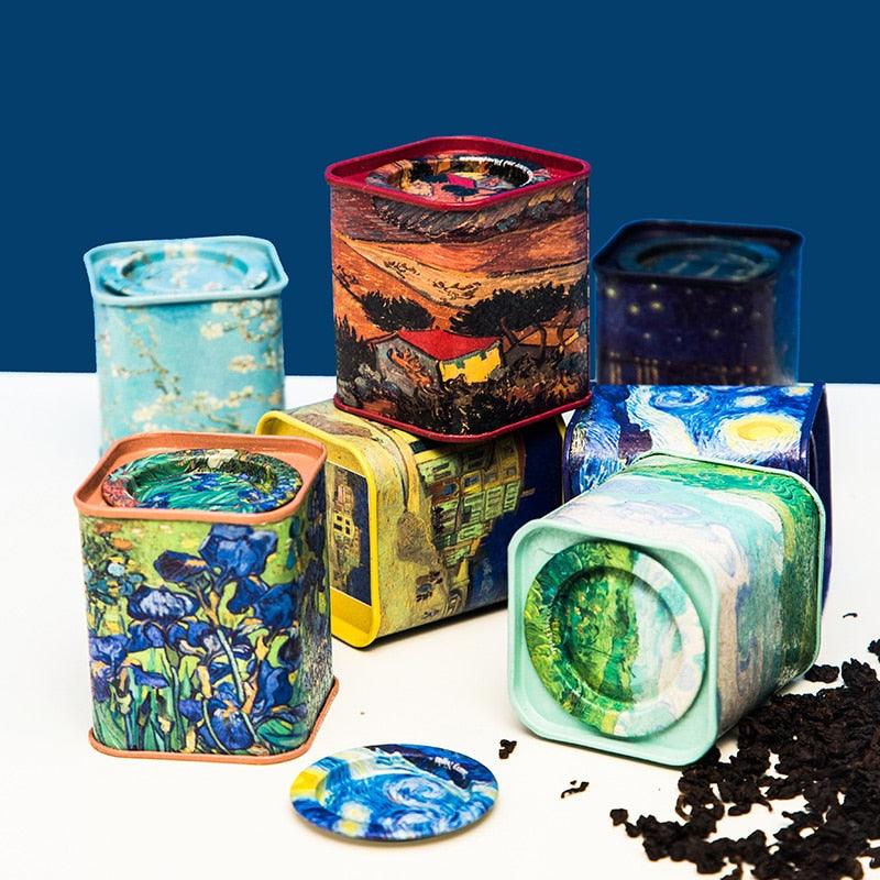 Van Gogh Artwork Mini Tea Canisters Set of 7 - PAP Art Store